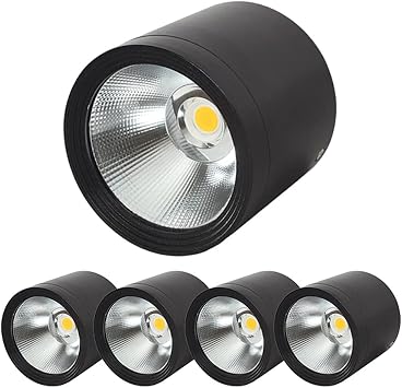 Surface Mounted Downlight Ceiling Lamp 7W 12W 18W LED COB Spot Light AC110/220V Ceiling Light IP65 Water Proof Flat Spotlight Baffle Trim Led Can Lights