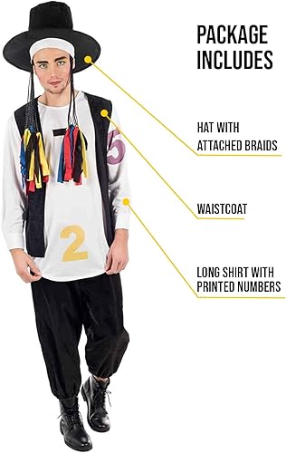 Miniatura 4 de fun shack Disfraz de estrella pop de los años 80 para hombre, disfraz de cultura pop de los años 80, disfraces de los años 80 para adultos, trajes