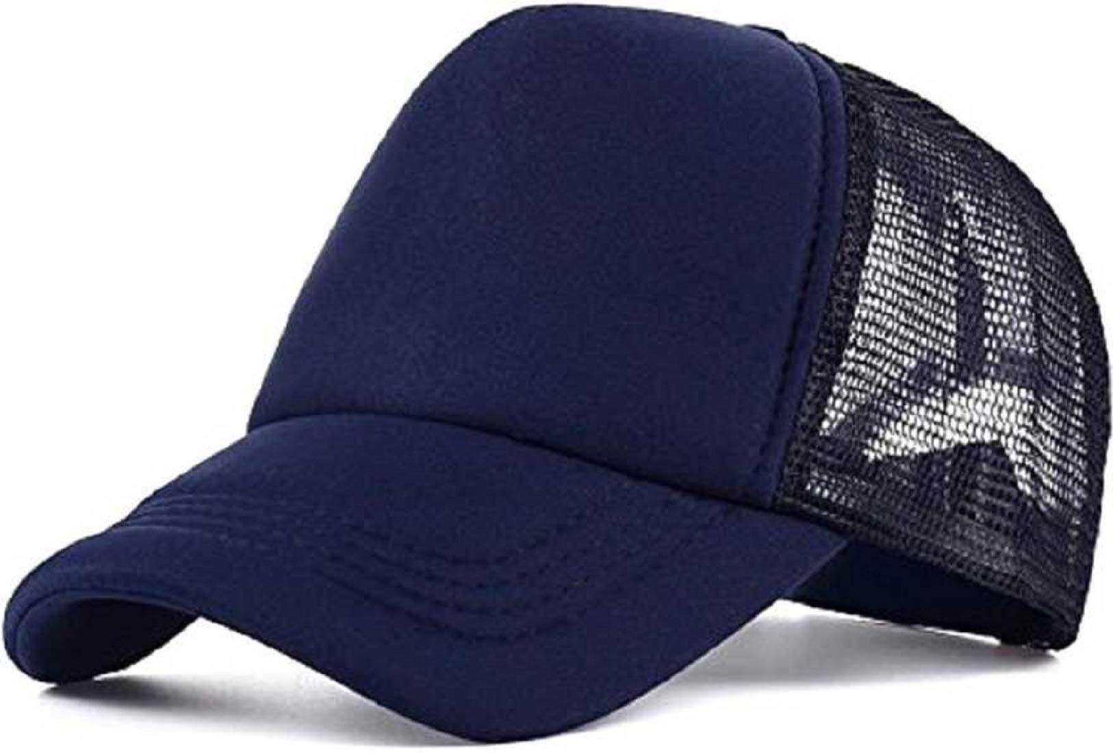 FashMade Half Net Navy Black Classic Unisex Mens Boys Womens Adults Baseball Cap Caps Adjustable Cap Caps for Mens Men Boys Boy Womens Stylish Trendy Caps-image-26
