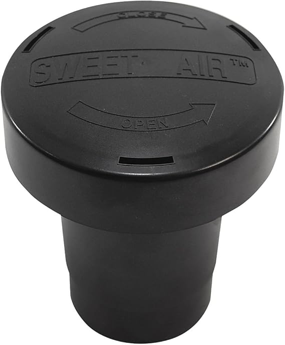 Vent Stack Filter, ABS, Black Automotive