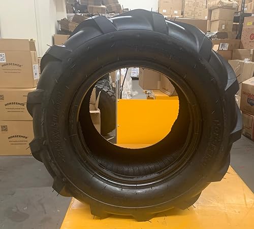 Miniatura 7 de 4 HORSESHOE Super Lug 2 Front 16x650-8 Plus 2 Rear 23X1050-12 for Mower Riding Ditch Witch Trencher AG Farm Tractor Tires Tubeless 16X65-8  23X105-12