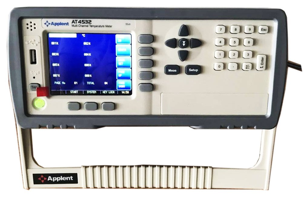 VTSYIQI Digital 32 Channels Temperature Recorder Meter - AT4532 with TFT-LCD Display - Thermocouple Data Logger -20C to 200C - Multi Channel Temperature Meter - USB Interface