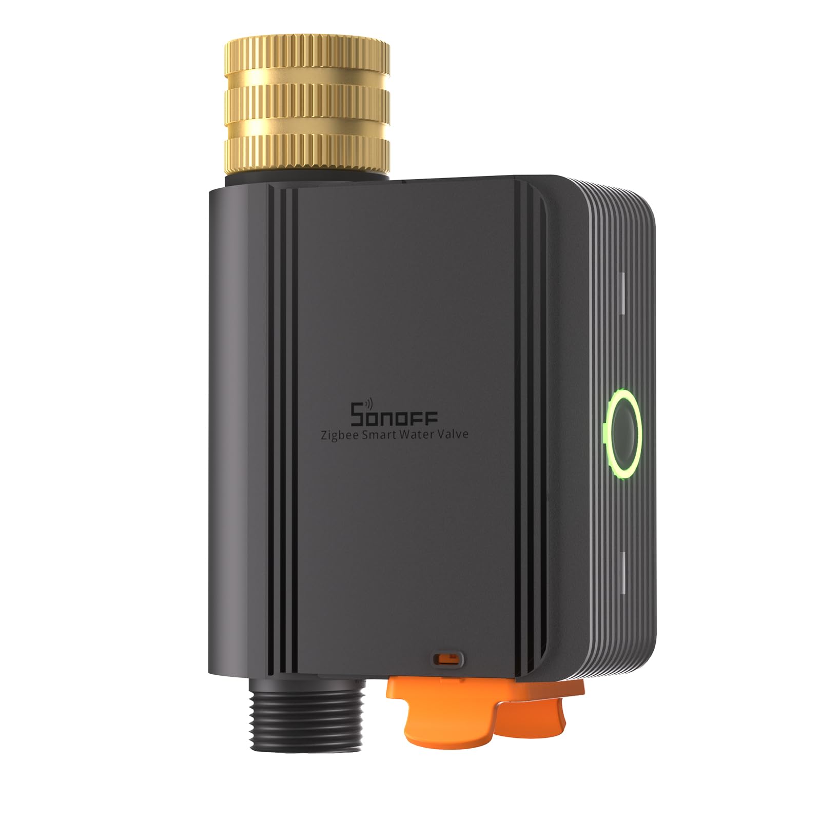 SONOFF SWV-ZFE Hydro ONE Zigbee Smart Sprinkler Timer, Brass Inlet, Weather-Adaptive Scheduling Irrigation Timer with Flow Meter for Garden & Lawn, Works with Alexa, Google Home, SmartThings