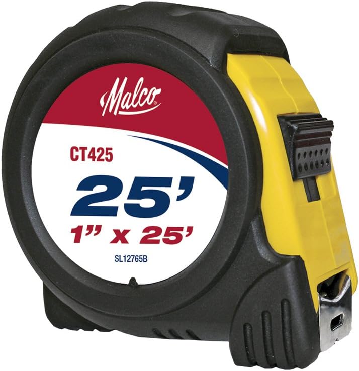 Malco CT425 1Inch By 25Feet Tape Measure Electrical