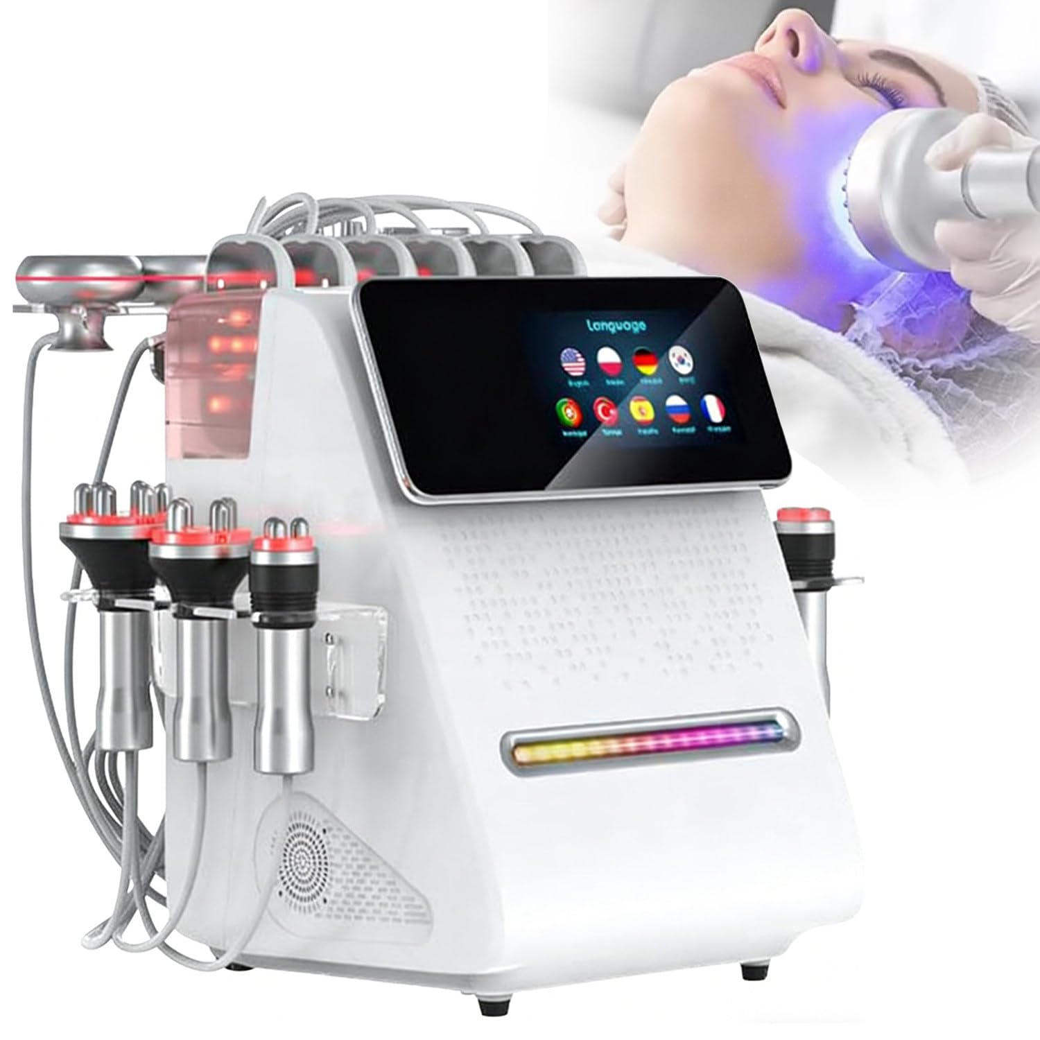 Qiang Macchina Modellante Corpo 11 in 1,Cavitazione 80K Vacuum RF