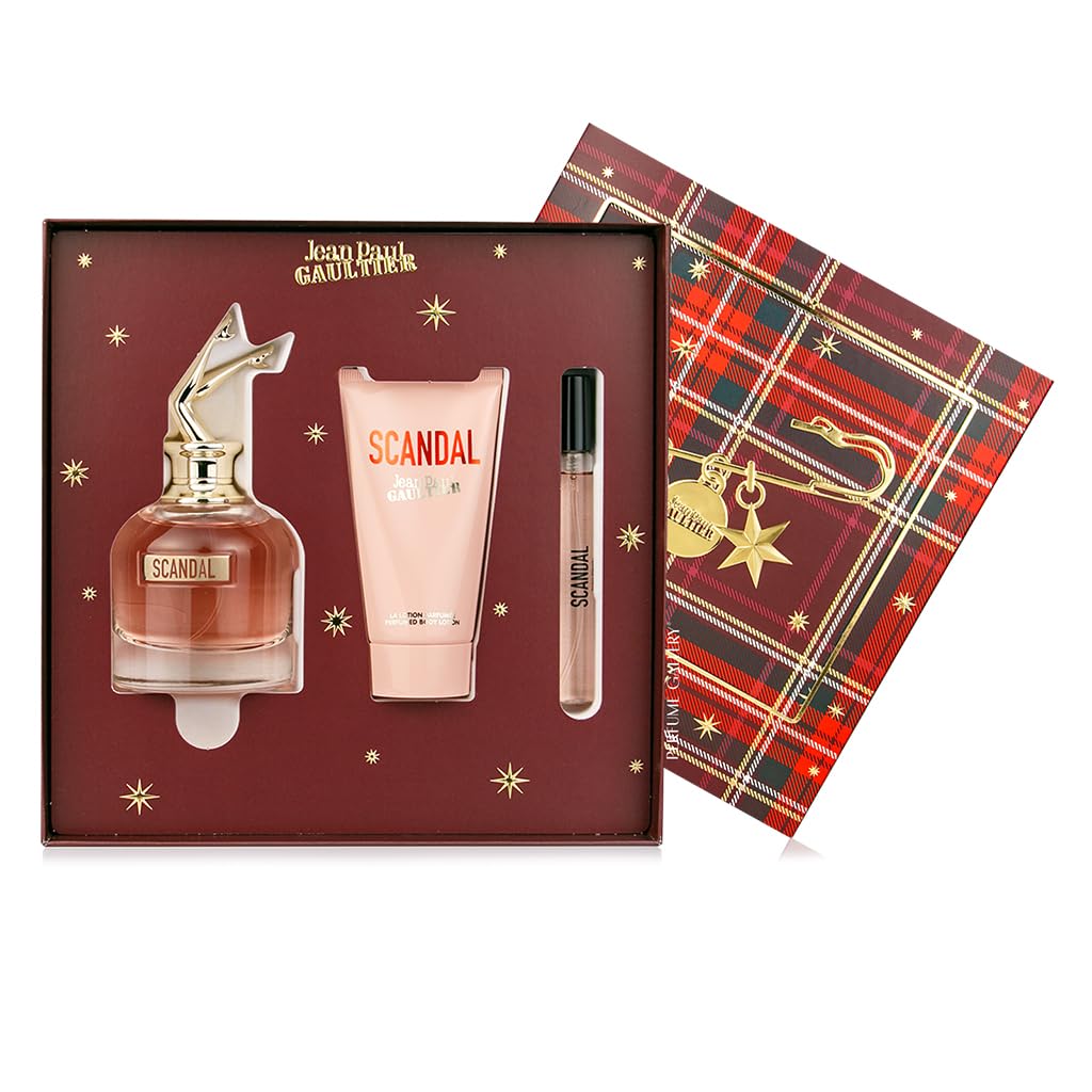  Scandal　アルベール　セット Jean Paul Gaultier Scandal Edp 80 ml Kadın Parfüm Set : Amazon.com