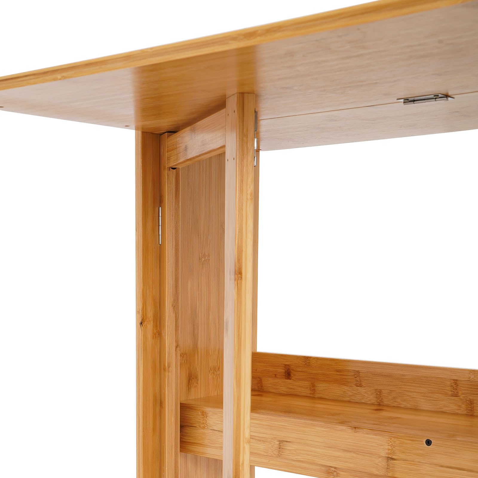 Piccola scrivania pieghevole con scaffale, per casa, ufficio, pieghevole, con scaffale, per ufficio e studio, 83 x 54 x 76 cm