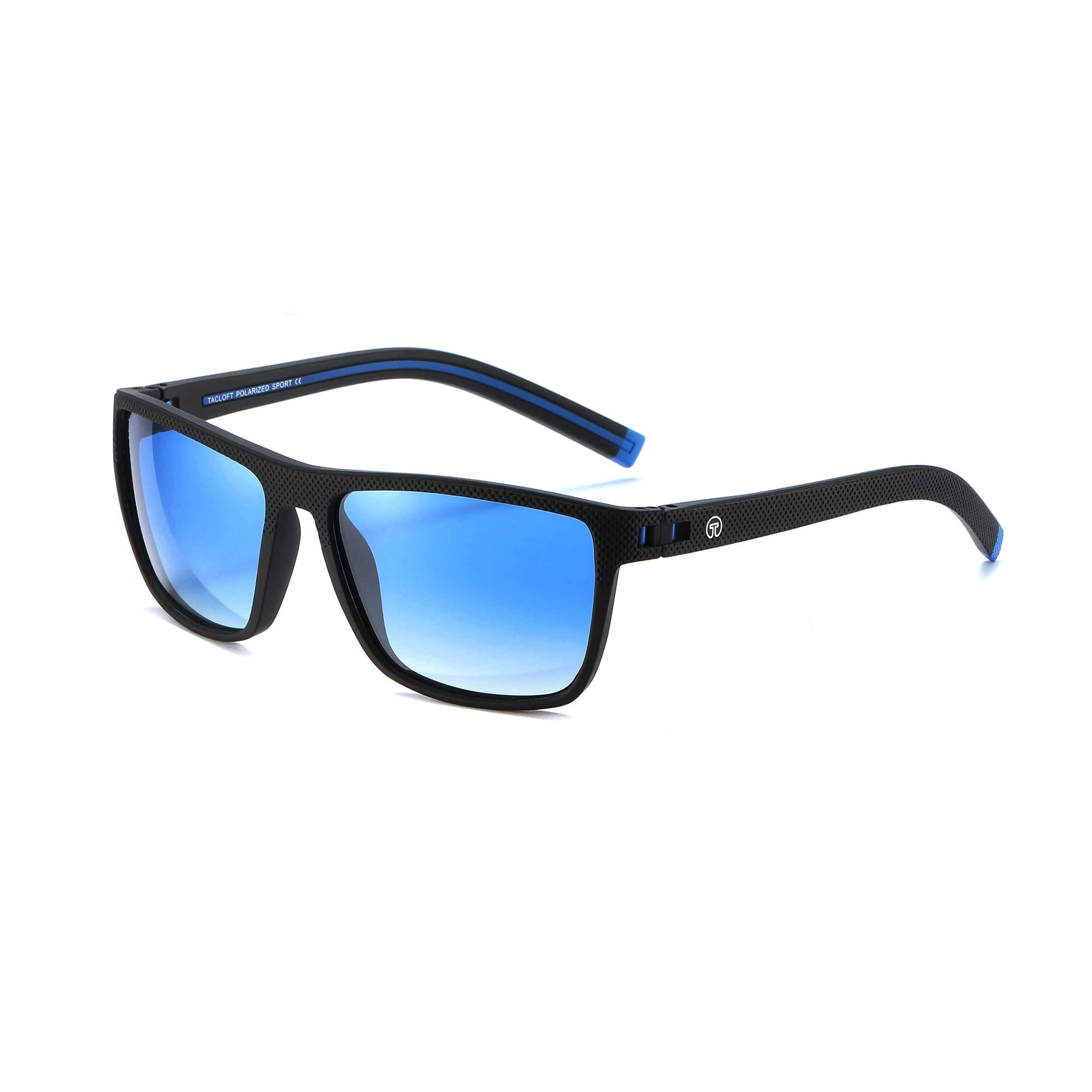 TACLOFT Men's Polarized Sports Sunglasses - TR90 Unbreakable Frame, UV400, Black/Grey - View #12