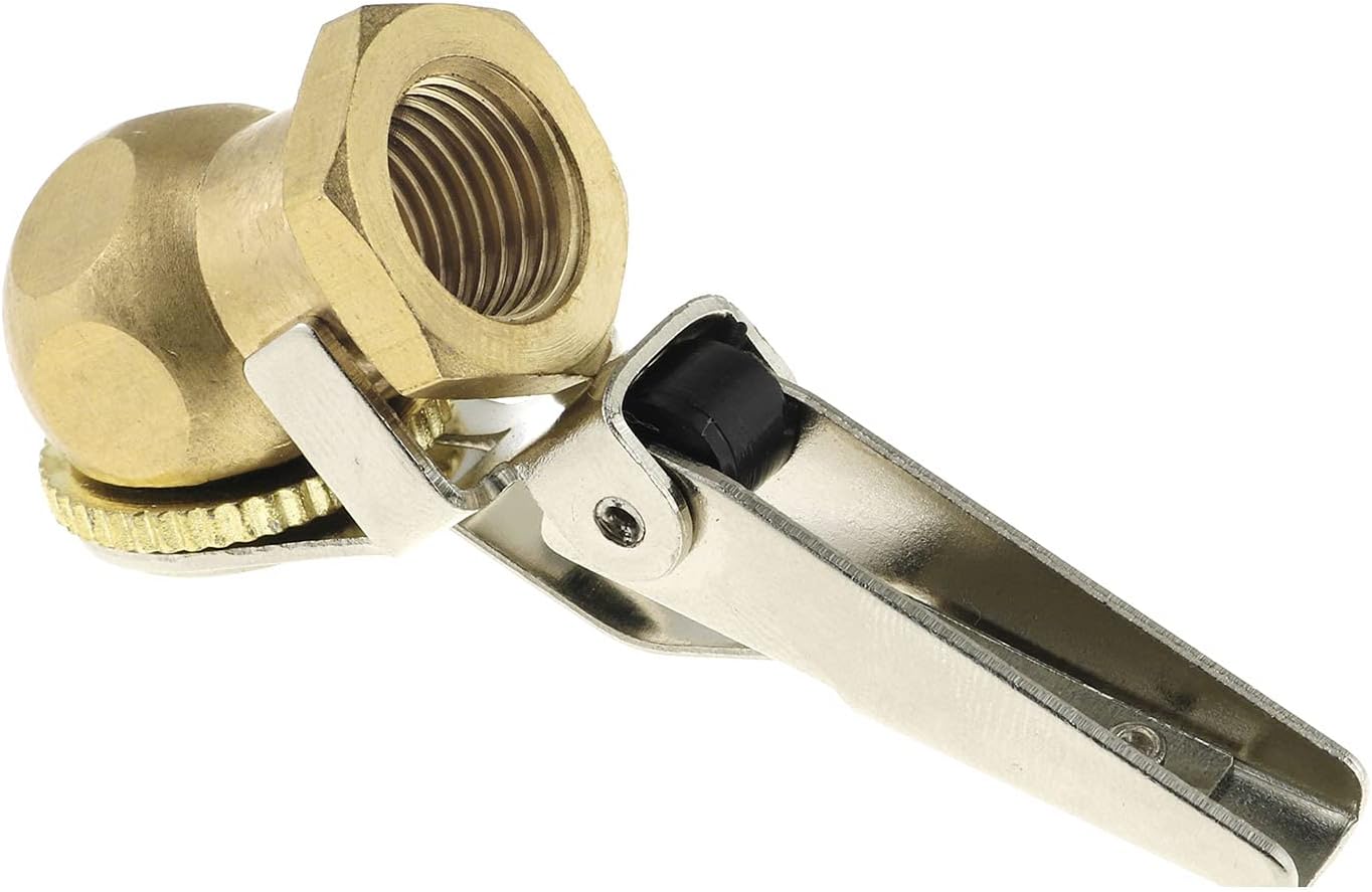 DGZZI Ball Tire Air Chuck Heavy Duty Air Chuck Open Flow Ball Closed Flow Lock On