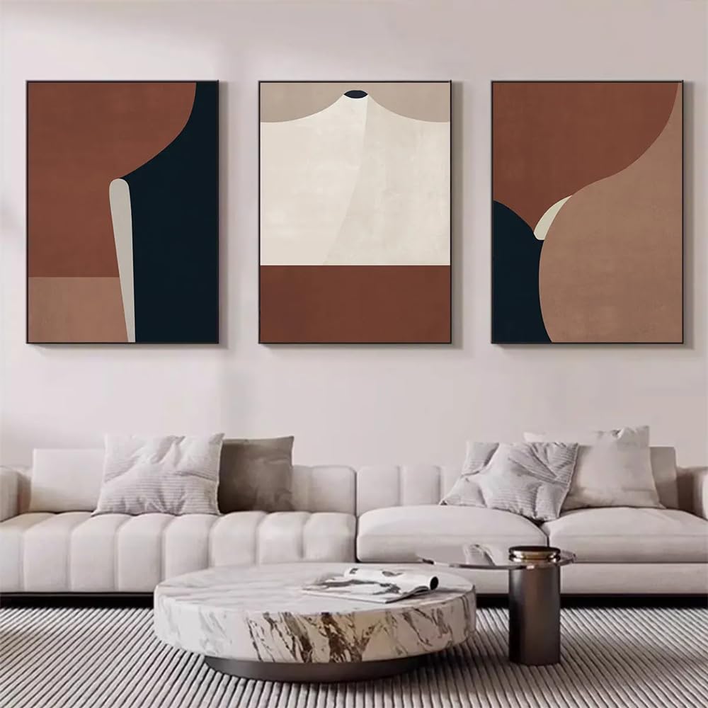 WUHBCZ Canvas Paints-Geometric Color Block, Modern Abstract Canvas Print Painting, Wall Painting Pictures Artwork for Living Office Sofa Room Porch Decor-60 * 80cm/3PCS (No Frame)