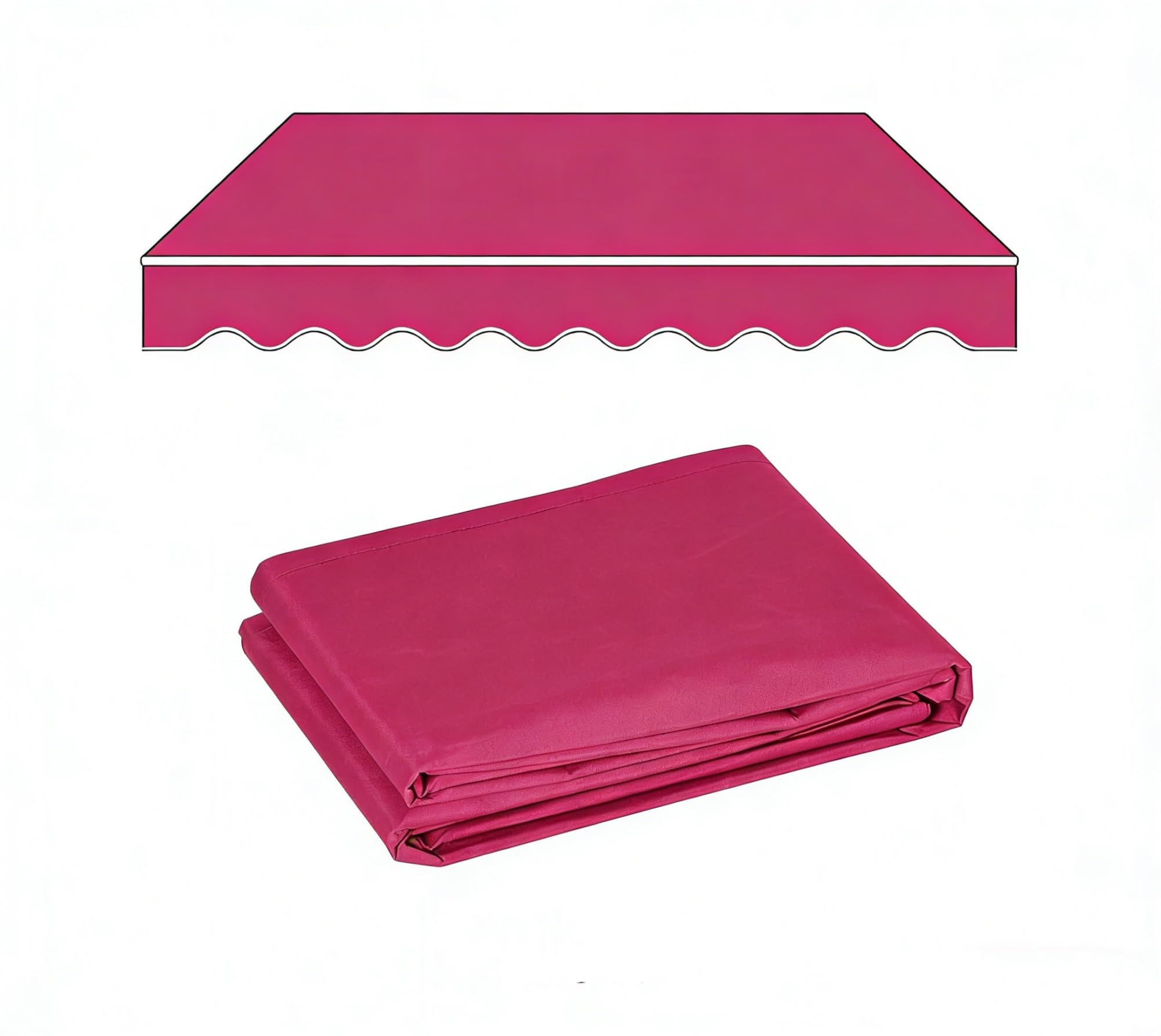 Toile pour store banne imperméable et anti-UV en tissu Oxford PVC Sunsetter pour jardin