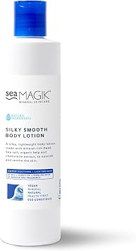 Sea Magik - Silky Smooth Scented Body Moisturiser for Dry Skin 300ml | Natural Body Lotion for Eczema, Psoriasis, and Sensitive Skin, Hydrating Dead Sea Salt, Lightweight, Vegan, Cruelty Free