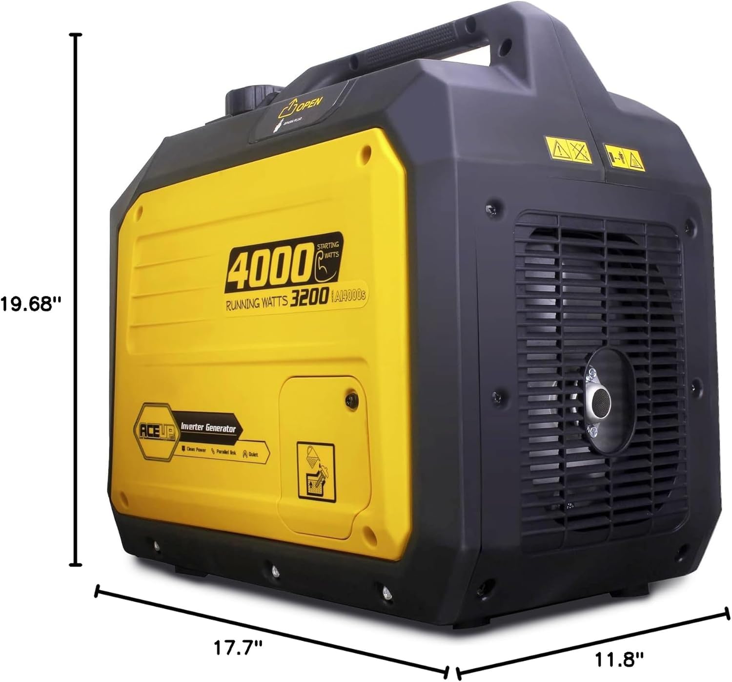 Amazon | Aceup インバーター発電機 静音 正弦波 軽量 4.0kVA 家庭用
