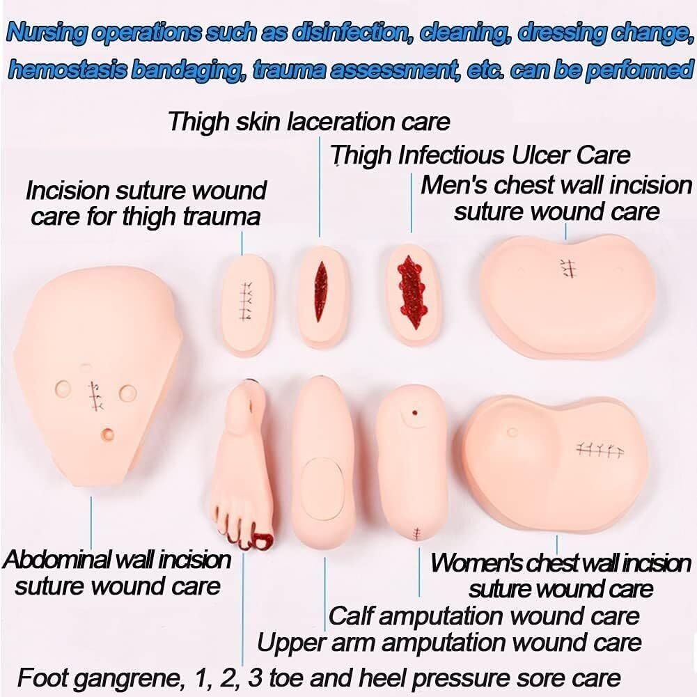 DARZYS Patient Care Manikin, Geriatric Training Manikin Medical Mannequin with Simulation Visceral for Students Education Teaching