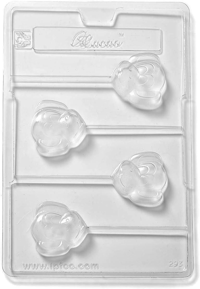 Monkey Lolly Chocolate Mould 4 Cavity x 10