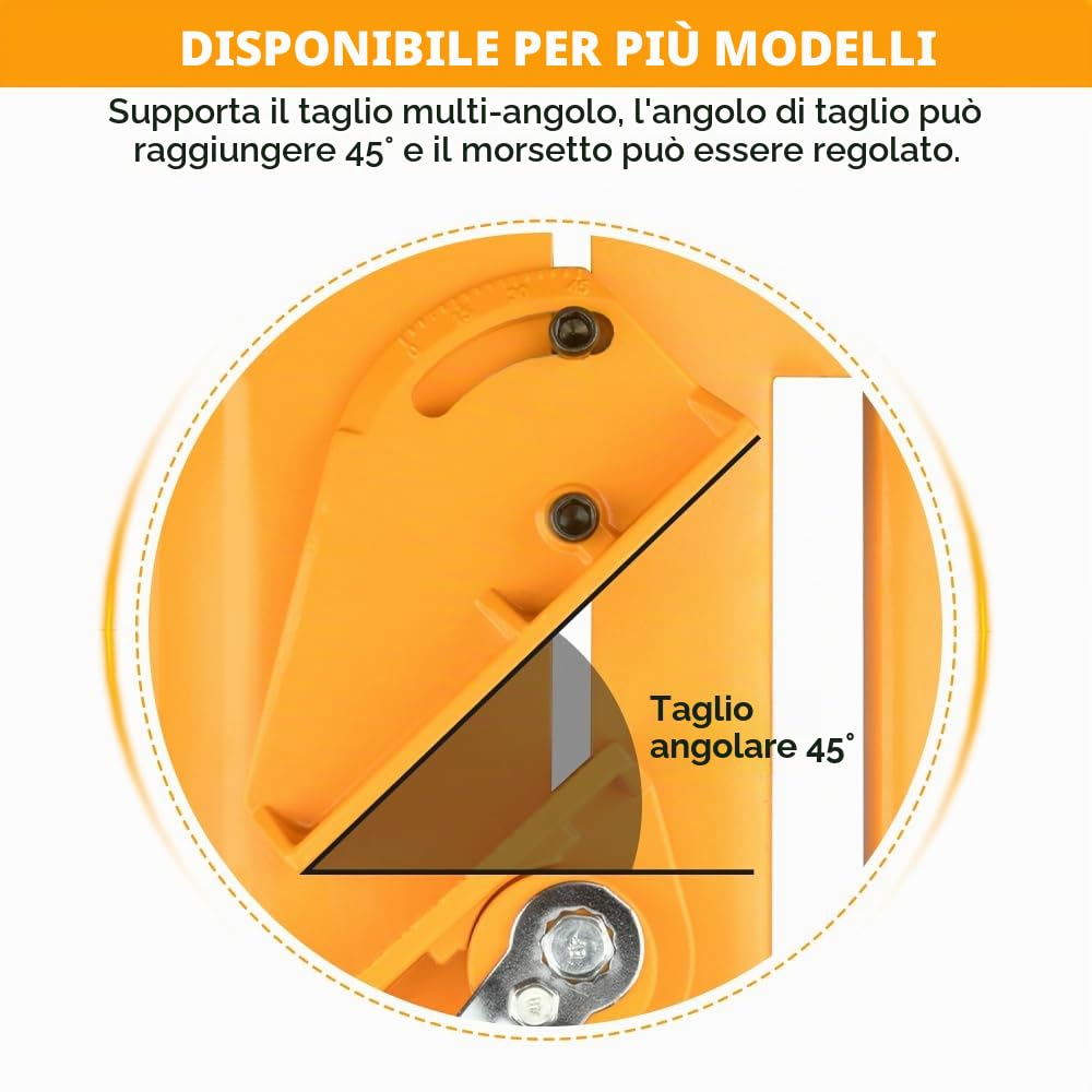 Hoteche Supporto per smerigliatrice angolare 180/230 mm, in alluminio per smerigliatrice angolare con design robusto, adatto per 180 mm di diametro, 230 mm, imballato in scatola colorata