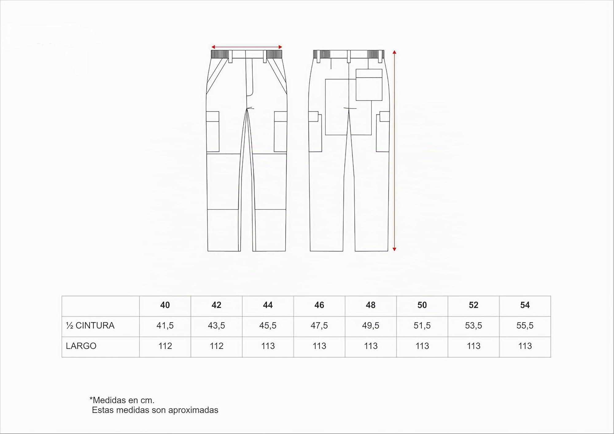 WORKTEAM Pantalón Ignífugo Algodón 100% para Soldadura e Industria, Multibolsillos con Refuerzo en Rodillas y Culera. Unisex