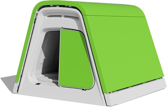 Omlet Eglu Go Chicken Coop | Compact Starter or Croody Coop | Ideal for up to 3 Large Hens or 4 Bantams | Easy to Clean Plastic Chicken House | Climate Controlled for All Weather | Coop only