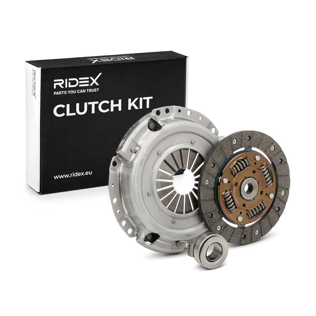 RIDEX 479C0112 Kit de embrague con cojinete de desembrague con plato de embrague Compatible con SUZUKI SWIFT III MZ, EZ