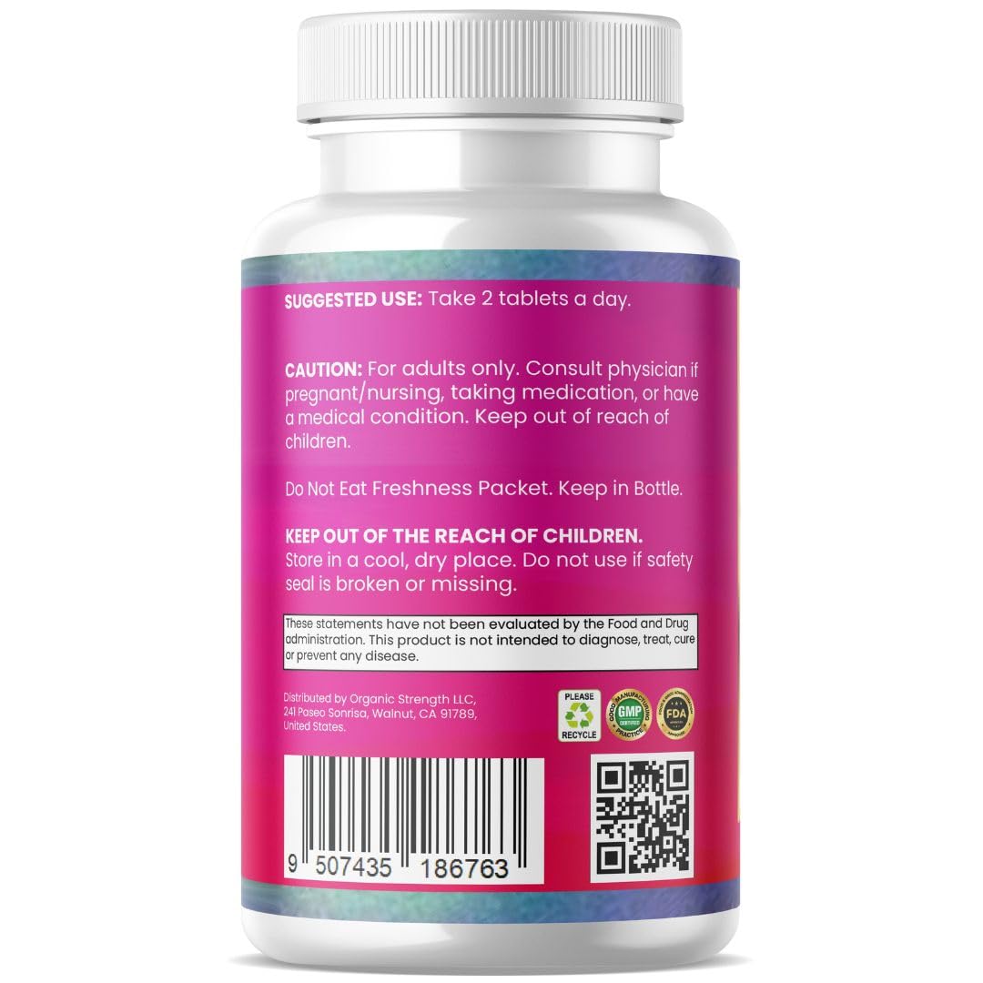 Women's Hair Strength 2 Tablets A Day Halal Vitamins, 30 Servings