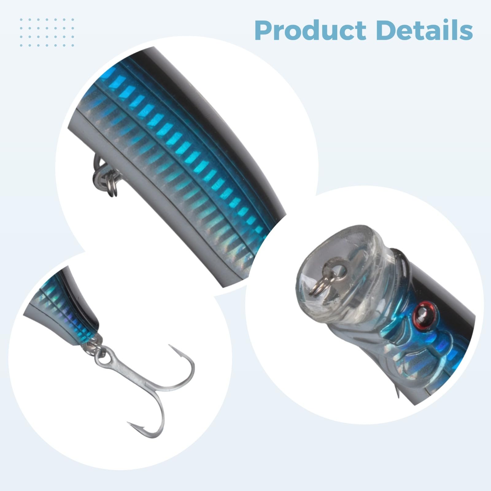 Leurre de 15 cm pour thon d'eau salée GT Popper Head Streamlined, Topwater pour thon, marlin, GT, Kingfish, Barramundi