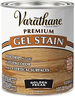 Varathane 358304 Premium Gel Stain, Quart, Golden Pecan