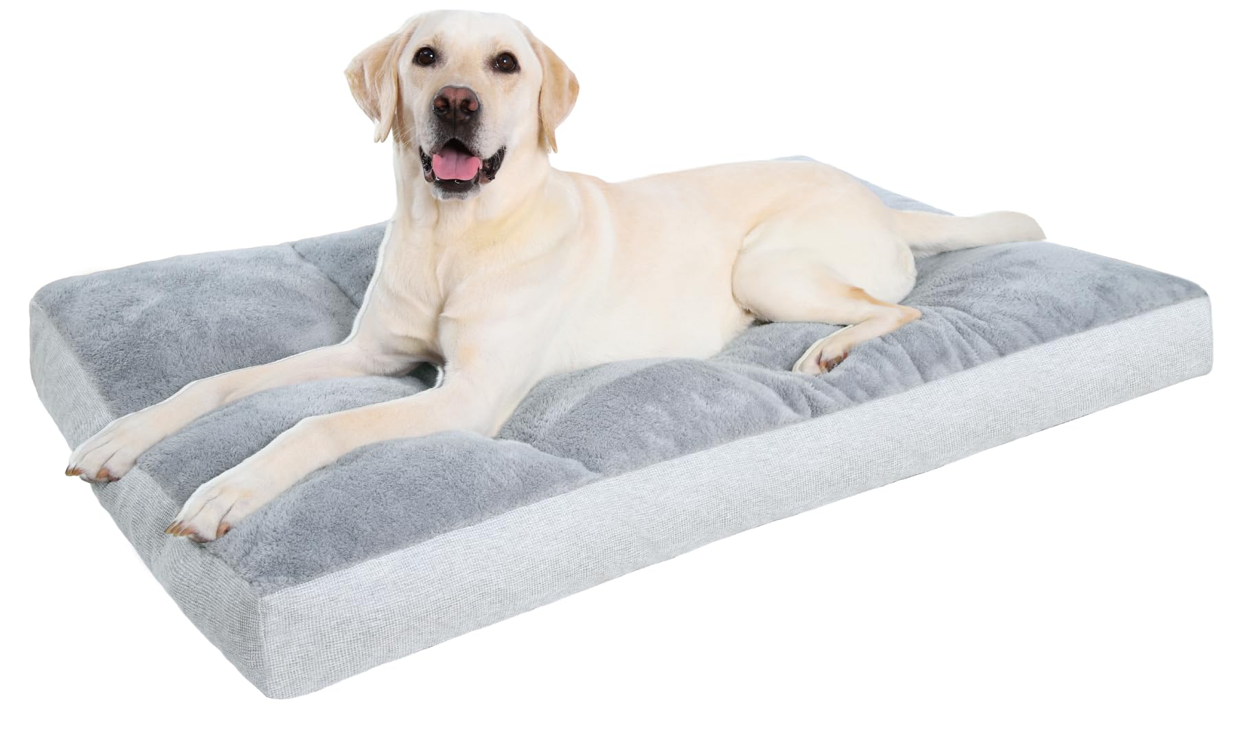 NUPIDA Washable Dog Bed for Large Dog XL Crate Bed Plush Pet Kennel Pad with Non-Slip Bottom Pet