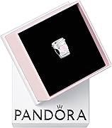 PANDORA Take a Break Coffee Cup Charm - Engraved Charm - Gift for Coffee Lovers - With Gift Box - Compatible Moments Charm Bracelets - Sterling Silver