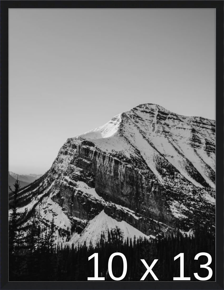 Frame It Easy 10 1/2 x 13 1/4 Satin Black Metal Frame (Ashford) 10.5x13.25 inches