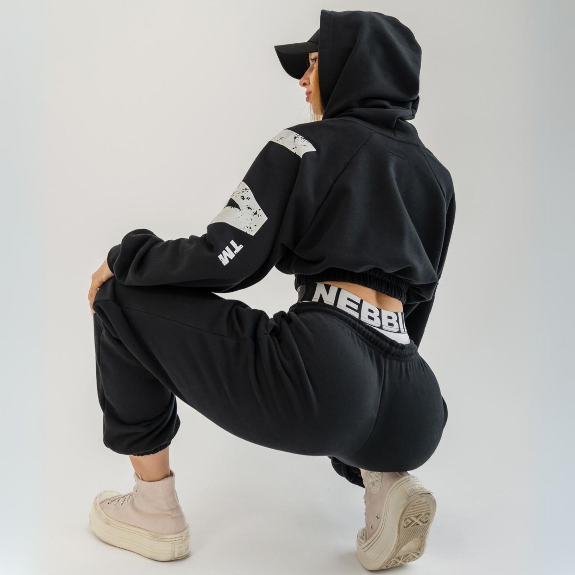Nebbia Aesthetic - Felpa da donna con cappuccio da palestra, cropped da donna, con cappuccio e cappuccio