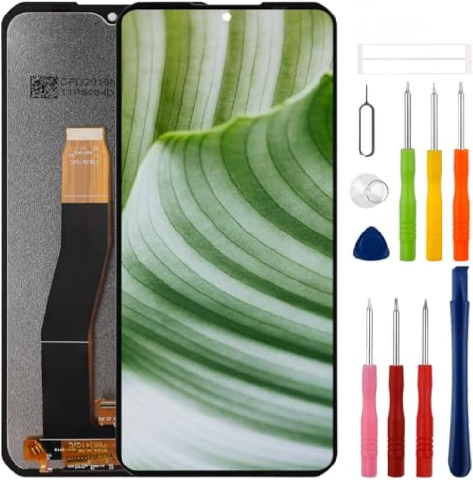 New LCD Display Replacement for OUKITEL WP35/WP39 LCD Screen Digitizer Assembly Replacement with Upgraded Repair Tools Kit-Black