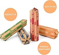 Vista 4 de L LIKED Paquete surtido de 150 envoltorios de monedas planos a rayas