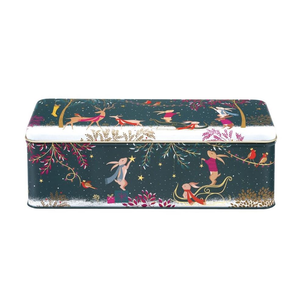 Metal Storage Box With Lid Rectangle Woodland Sara Miller Decorative Container