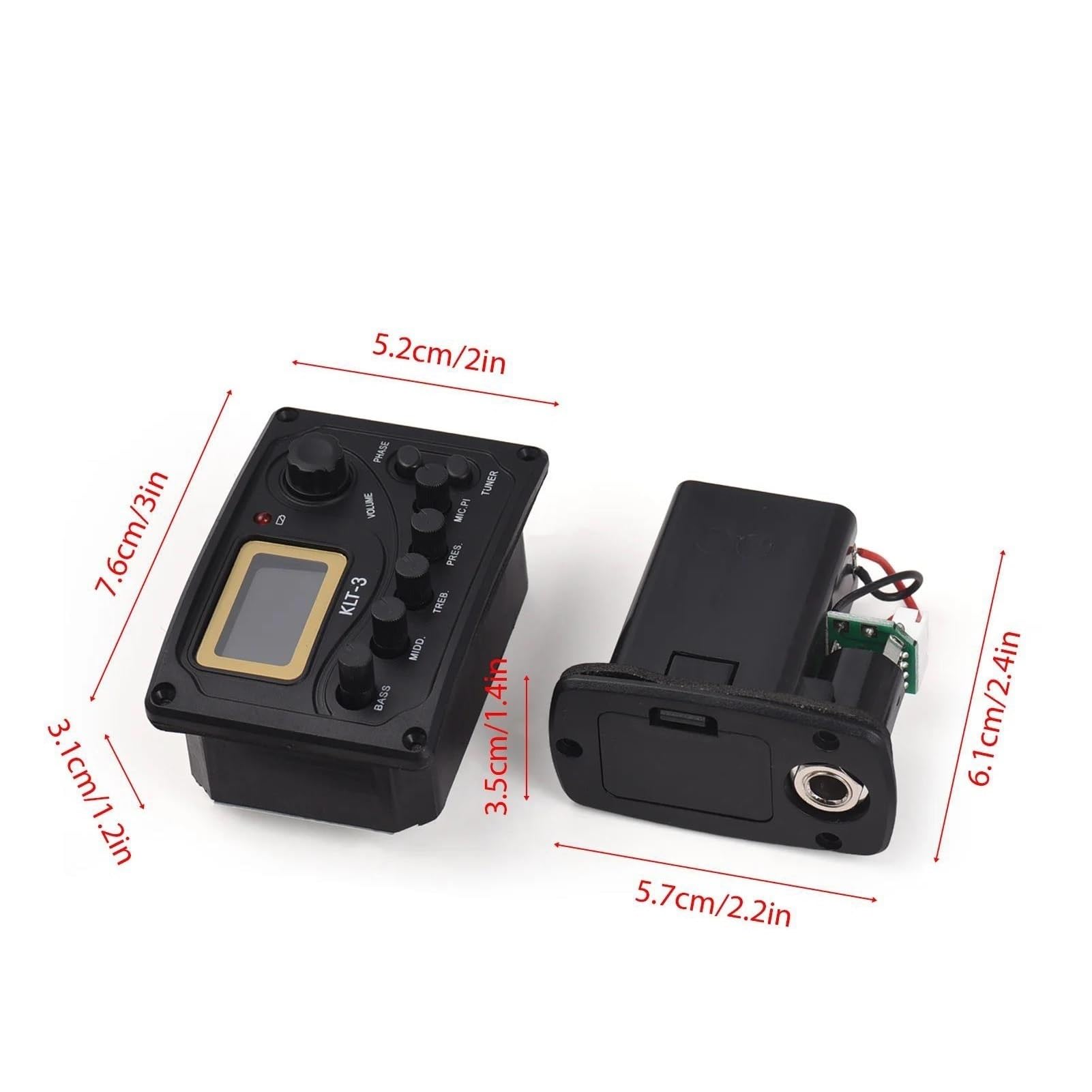 Pickup Per Chitarra Acustica Pickup Per Chitarra Classica Equalizzatore Volume/Bassi/Medi/Acuti/Pres/MIC.PI Pickup Accordatore/Fase