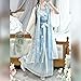 Large Size 8XL Chinese Hanfu Women Traditional Cosplay Costume Song Dynasty Summer Blue Hanfu 3pcs Suit (8XL weight 86-130kg)