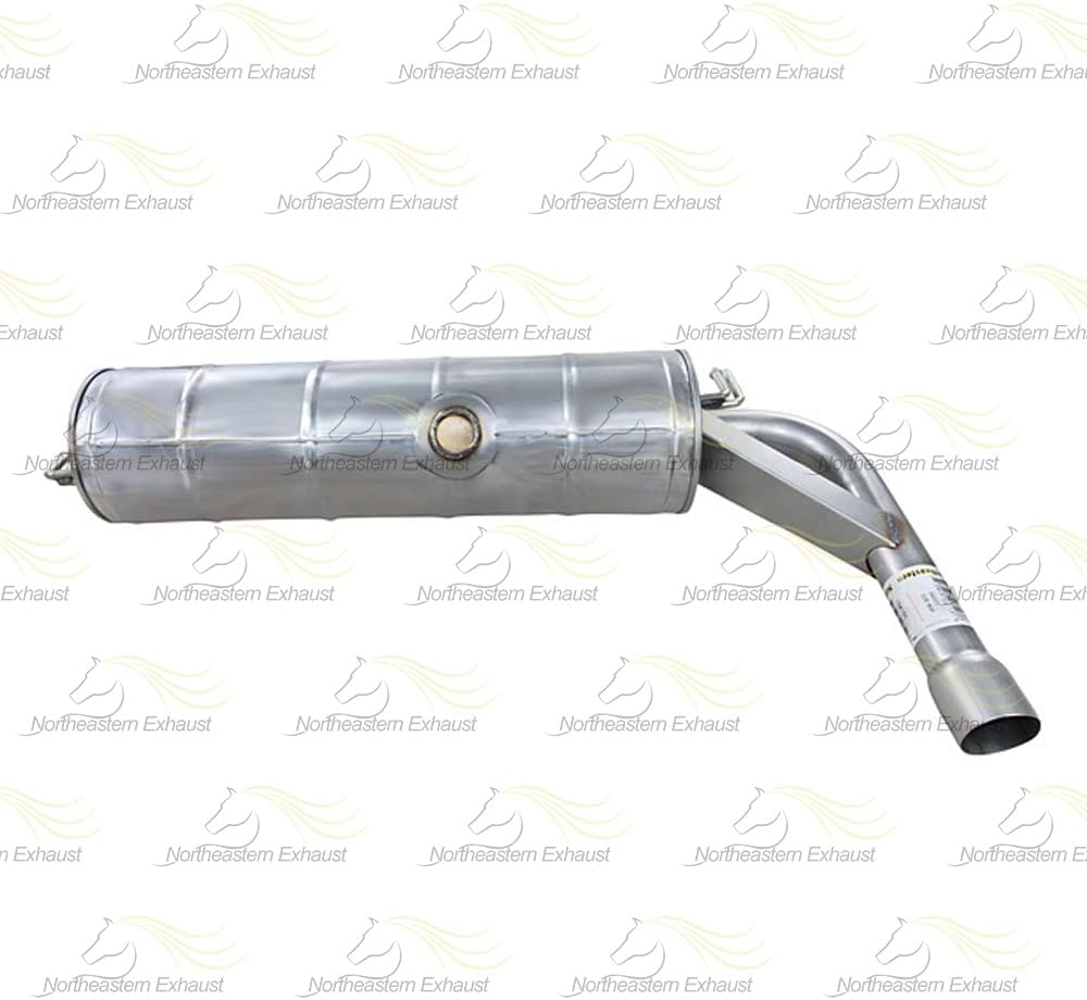 Exhaust Muffler Compatible for 2001-2003 Toyota RAV4 2.0L | Stainless Steel | Northeastern Exhaust | Free Gasket, Hangers, and Bolt Kit Included | Direct-Fit Replacement