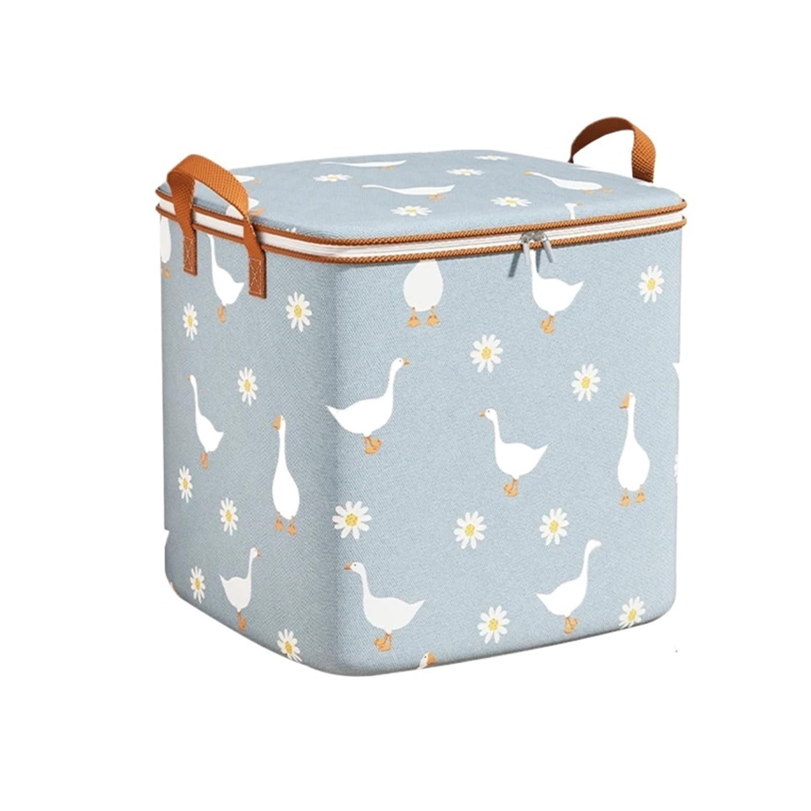 RRYPBOVG Foldable Blanket Storage Bags 3pcs Foldable Clothes Storage Box Quilt Blanket Sorting Bag Luggage Packing Pouch Closet Organizer(Blue 100L)