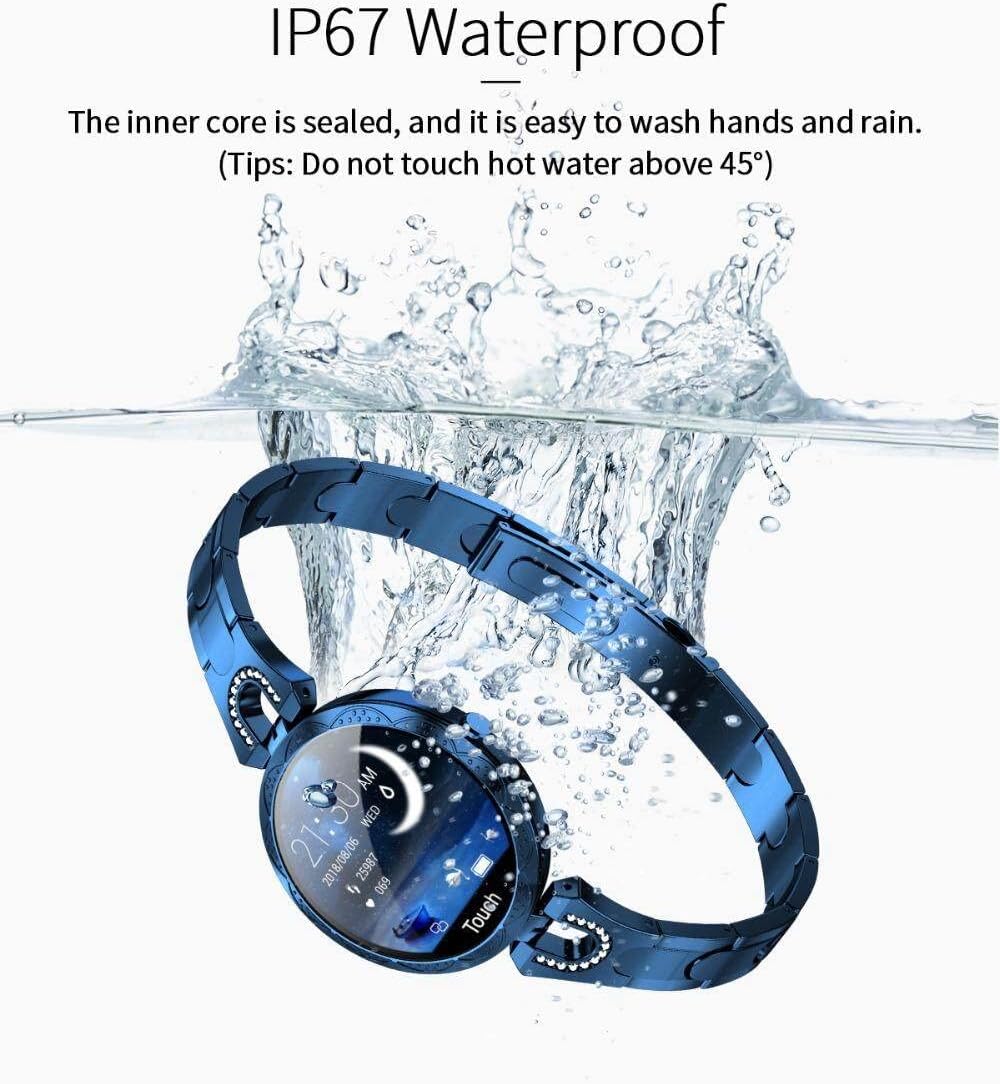 AK15 Smart Watch submerged in water, demonstrating IP67 waterproof rating