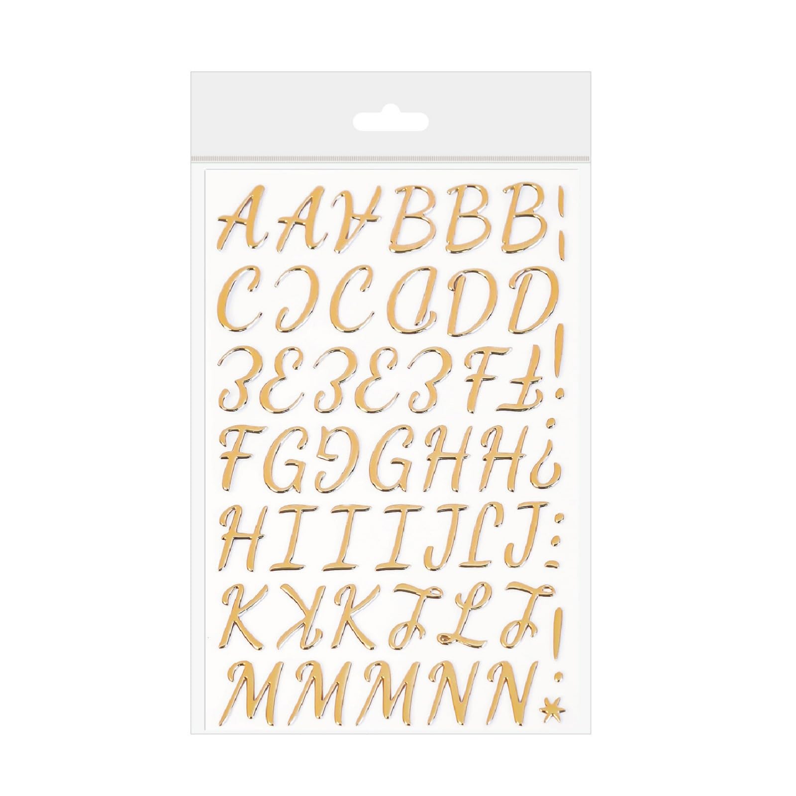 3 Sheets Letter Sticker Adhesive Alphabets Multicolour Letters Glittering Stickers for Scrapbooking Decorations Alphabets