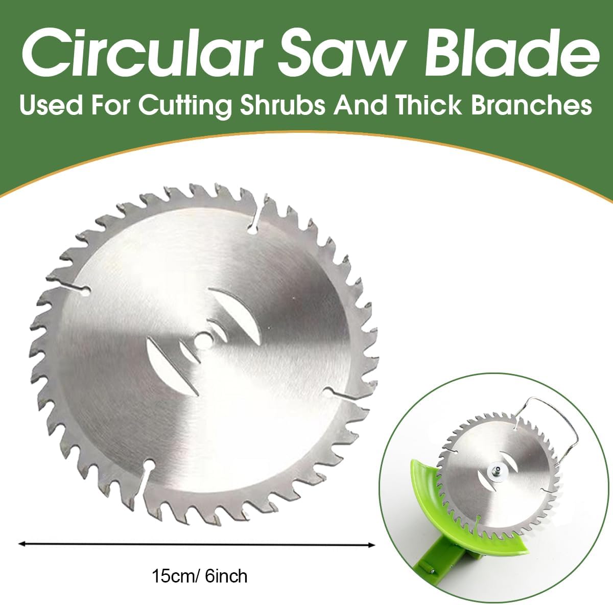Weed Eater Replacement Blades, Steel Wire Grass Trimmer Head, Cutter Trimmer Weed Eater Blade, Premium Stainless Steel Trimmer Head for Cordless String Trimmer Battery Powered image 3
