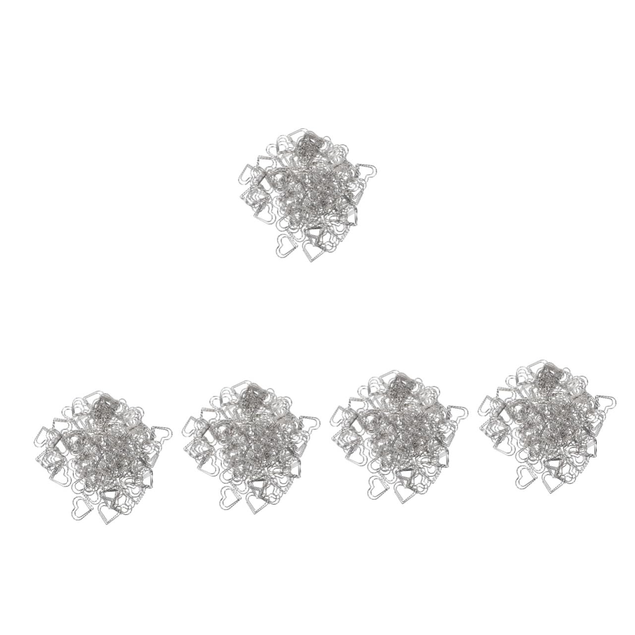 NUOBESTY 500pezzi Graffette Forma Di Cuore Metallo Clip Decorative Per Documenti Ufficio e Scuola Per Memos Note e Segnalibri Accessori Versatili Per Organizzare Documenti