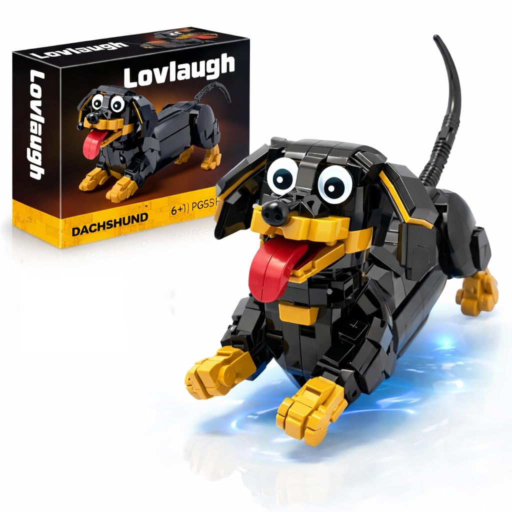 Amazon.co.jp: lovlaugh ダックスフンド 犬 ビルディングブロック
