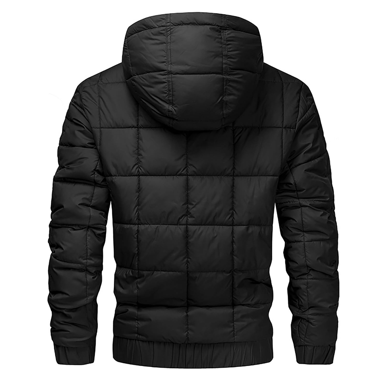 Abrigo Hombre Sobretudo Homem Parka Larga Hombre Parka Militar Abrigo Acolchado Chaqueta Acolchada Entretiempo Tres Cuartos Chaqueta Militar Tres Cuartos Plumas Casaco Acolchoado Homem Negro Jacket