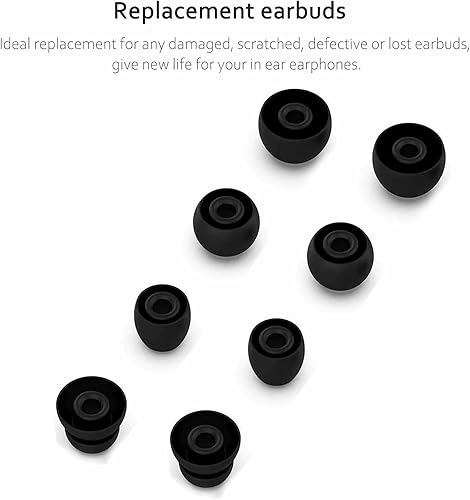 Miniatura 2 de Auriculares de repuesto de silicona compatibles con Beats by Dr. Dre Powerbeats Pro inalámbricos (8 unidades)