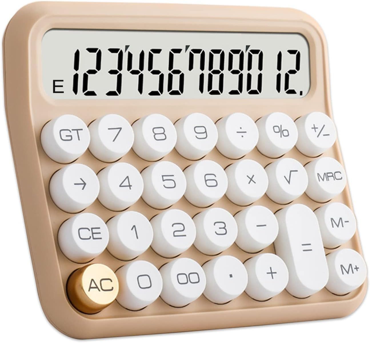 Calculators, Desk Calculator, Basic Standard Calculator, 12 Digit Extra Large 5-Inch LCD Display, Battery Desk Calculator, Big Buttons Easy to Press Office Calculators Desktop