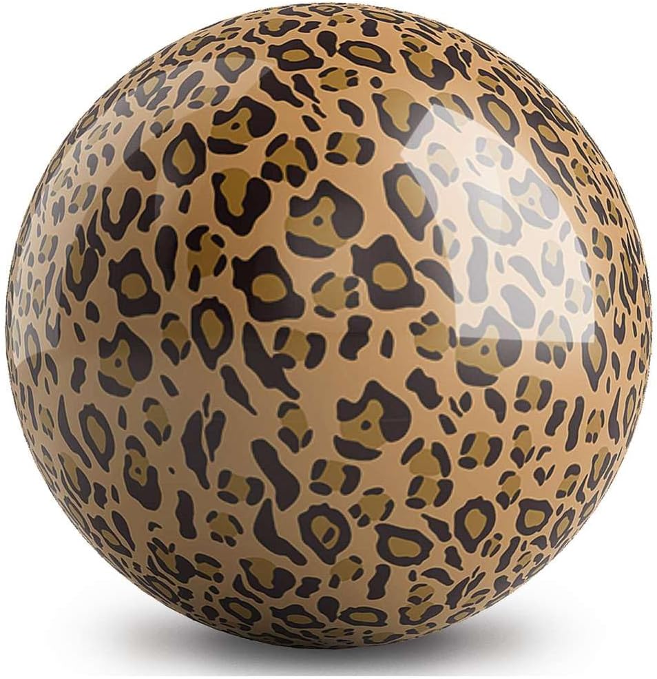 On The Ball Bowling Natures Natural Leopard UNDRILLED Bowling Ball Made of Polyester
