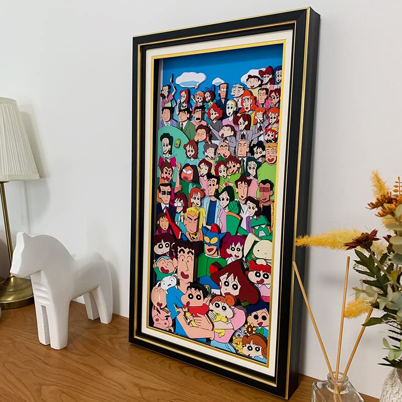 Amazon.co.jp: ArtFun クレヨンしんちゃん 画 周辺 グッズ 立体絵 飾り