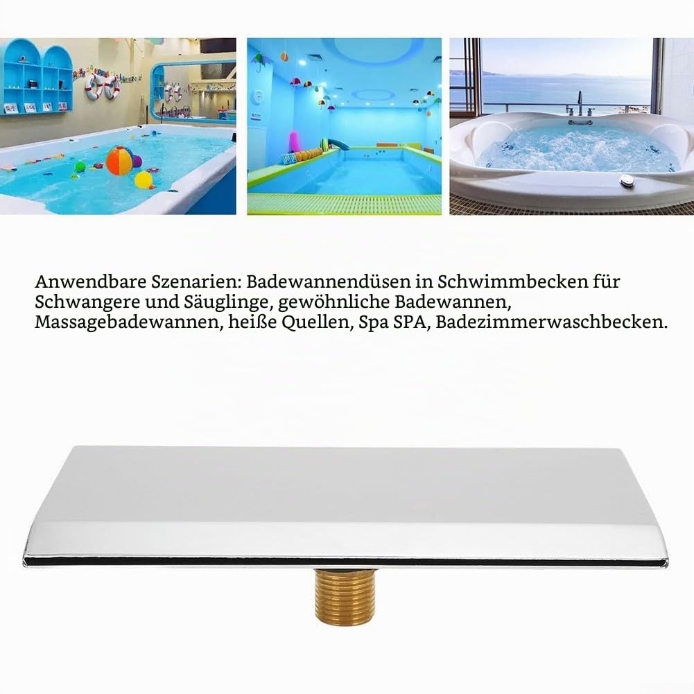 Wasserfallbrunnen aus Edelstahl, geeignet für Teiche und Spas
