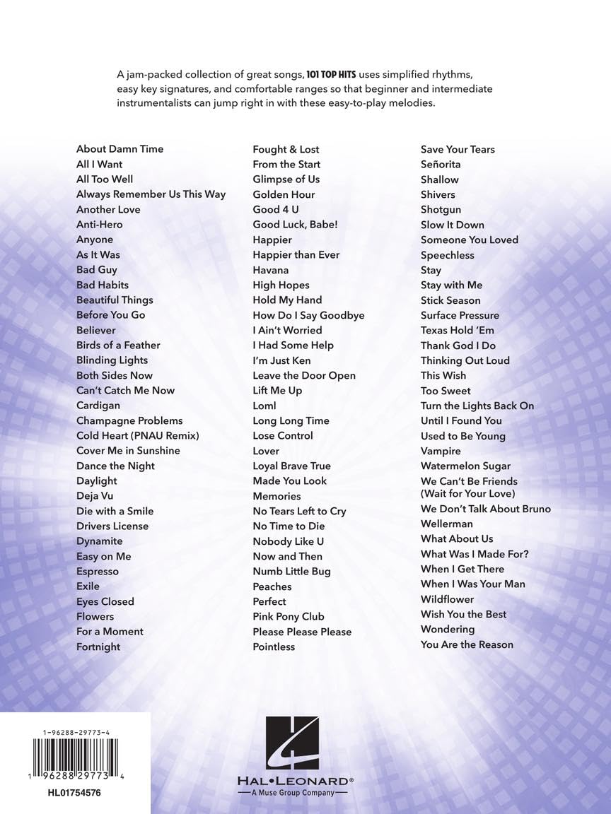 101 Top Hits for Flute.