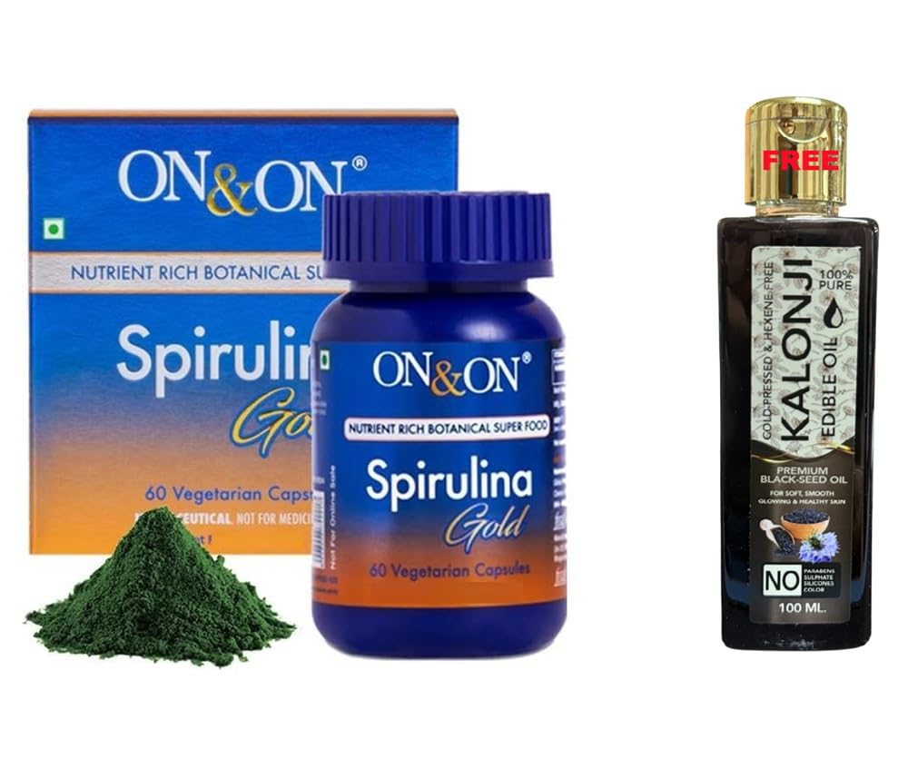 On&On Spirulina Gold Vegetarian Capsules, 60N Rheuma Gold Majoon, 200gm